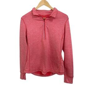 Lucy Dashing 1/4 zip Pullover Pink Heathered‎ Size Small